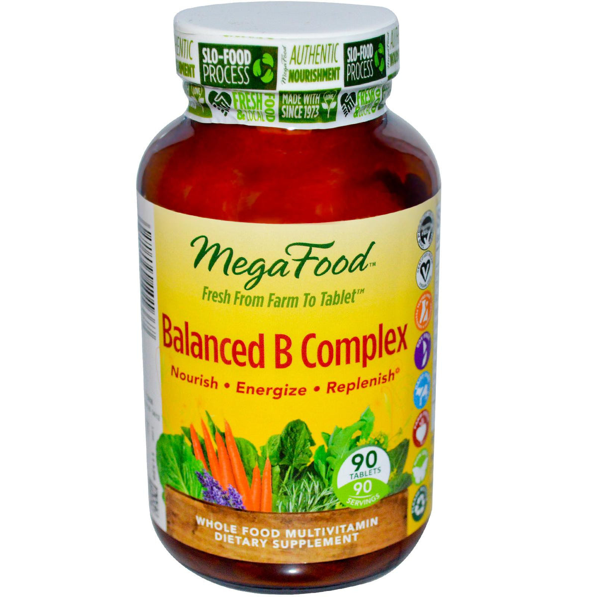 MegaFood, Dailyfoods, Balanced B Complex, 90 Tablets – Mega Vitamins