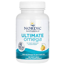 Load image into Gallery viewer, Nordic Natural Ultimate Omega, Lemon, 1000mg, 60 Soft Gels