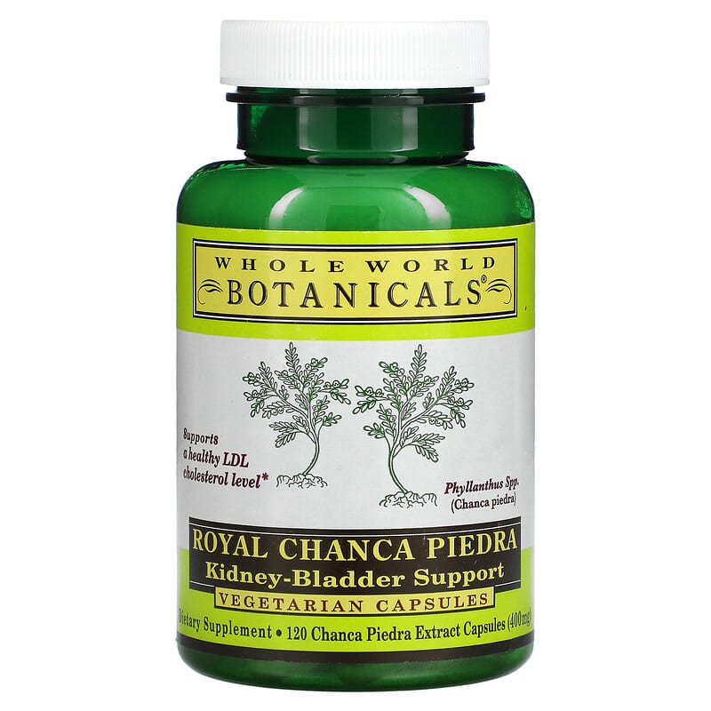 Whole World Botanicals Royal Chanca Piedra Kidney-Bladder Support 400mg 120 Vegetarian Capsules