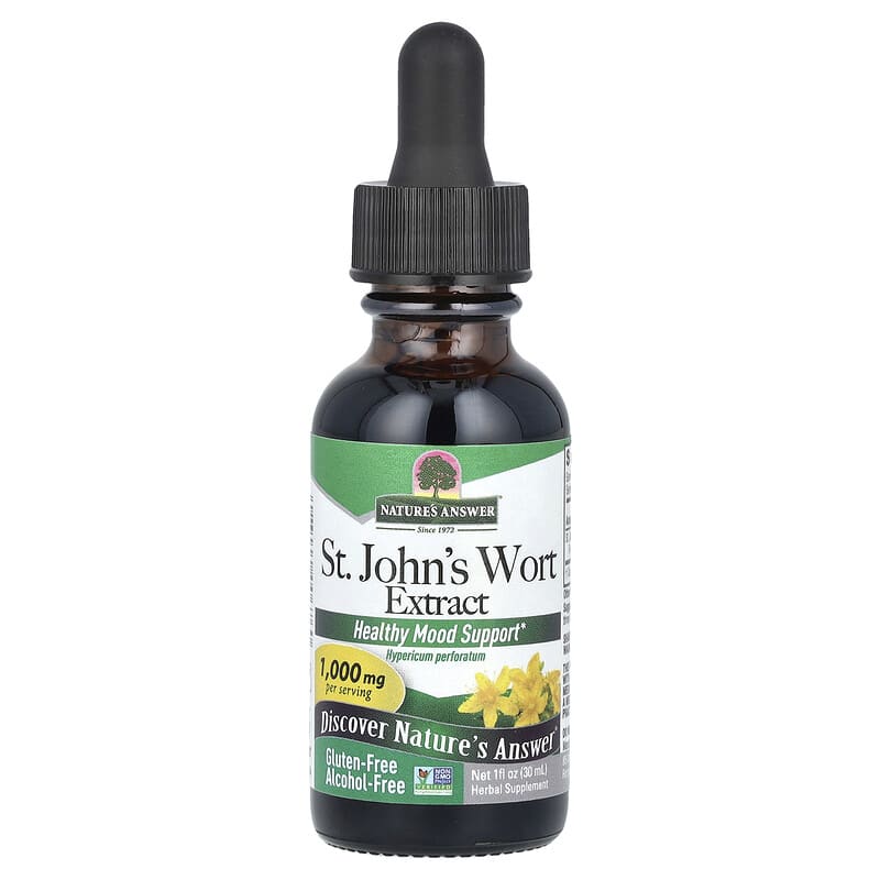 Nature's Answer, St. John's Wort Extract, Alcohol-Free, 1,000 mg, 1 fl oz (30 ml)