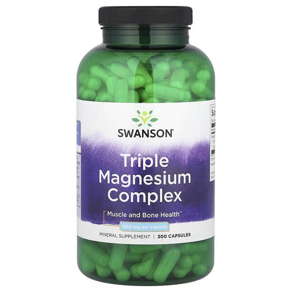 Swanson Premium Triple Magnesium Complex 300 Capsules