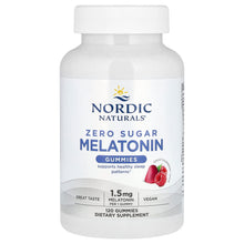 Load image into Gallery viewer, Nordic Naturals, Zero Sugar Melatonin Gummies, Raspberry, 1.5 mg, 120 Gummies