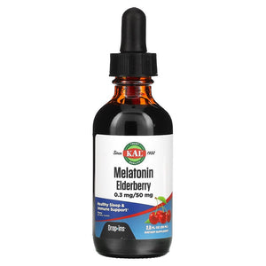 KAL, Melatonin Elderberry, Cherry, 2 fl oz (59 ml)