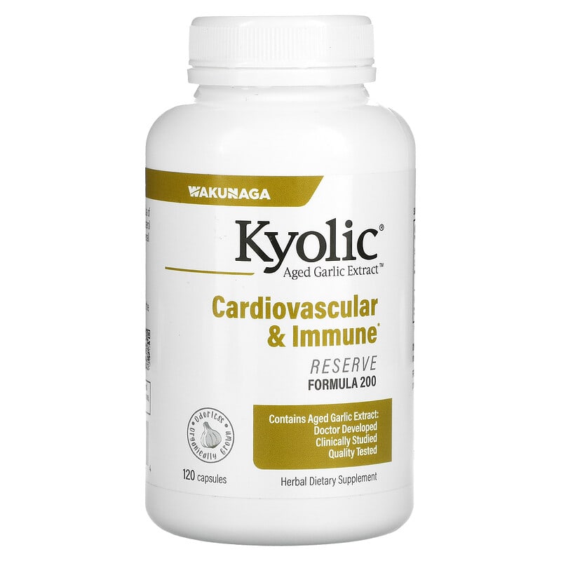 Kyolic, Aged Garlic Extract, Cardiovascular & Immune, 120 Capsules