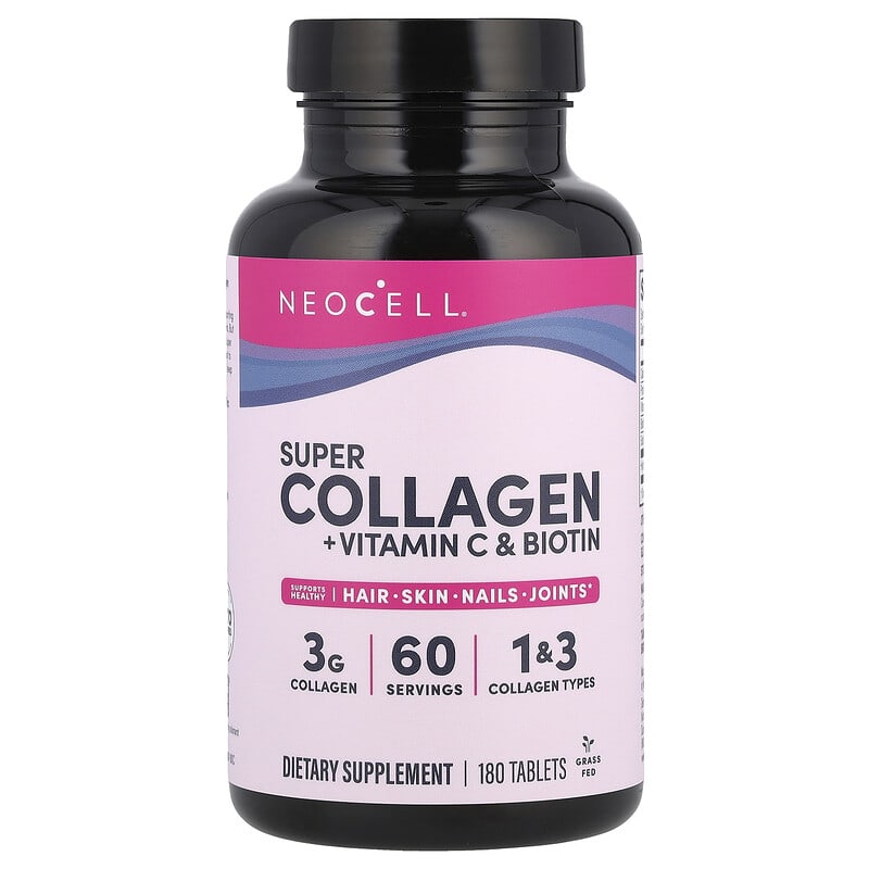 NeoCell, Super Collagen + Vitamin C & Biotin, 180 Tablets