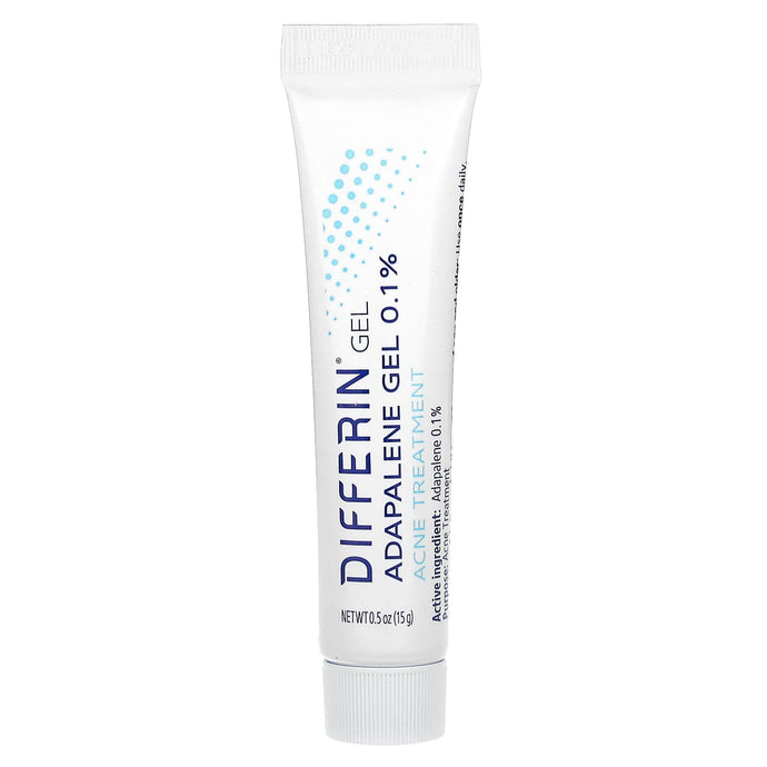 Differin, Adapalene Gel 0.1 % Acne Treatment, Fragrance Free, 0.5 oz (15 g)