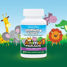 Load image into Gallery viewer, Nature&#39;s Plus Source of Life Animal Parade Kid&#39;s Immune Booster Tropical Berry Flavour 90 Animals