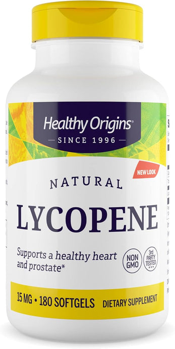 Healthy Origins Natural Lycopene -- 15 mg - 180 Softgels