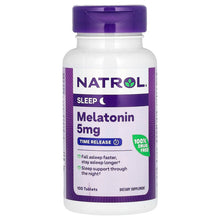 Load image into Gallery viewer, Natrol, Melatonin, Time Release, 5 mg, 100 Tablets