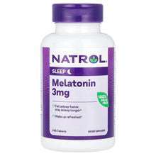 Load image into Gallery viewer, Natrol, Melatonin, 3 mg, 240 Tablets