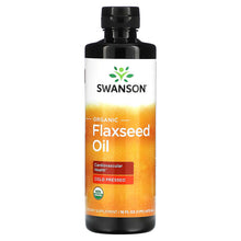 Load image into Gallery viewer, Swanson, Organic Flaxseed Oil, 16 fl oz (473 ml)