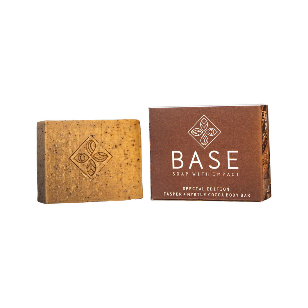 Base (Soap With Impact) Soap Body Bar Jasper + Myrtle Cocoa (Boxed) 120g