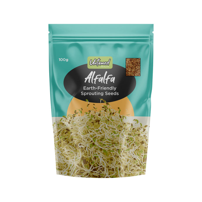 Untamed Health Organically Grown Sprouting Seeds Alfalfa 100g