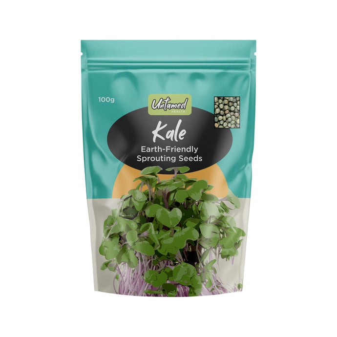 Untamed Health Organically Grown Sprouting Seeds Kale 100g