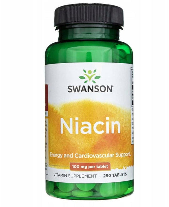 Swanson, Niacin, 100 mg, 250 Tablets