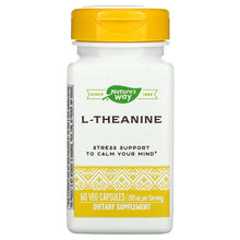 Load image into Gallery viewer, Nature&#39;s Way, L-Theanine, 60 Veg Capsules