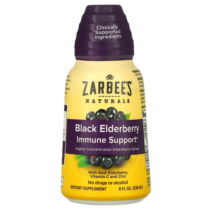 Zarbee's, Black Elderberry Immune Support, 8 fl oz (236 ml)