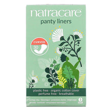 Load image into Gallery viewer, Natracare, Panty Liners, Organic Cotton Cover, Curved, 30 Liners