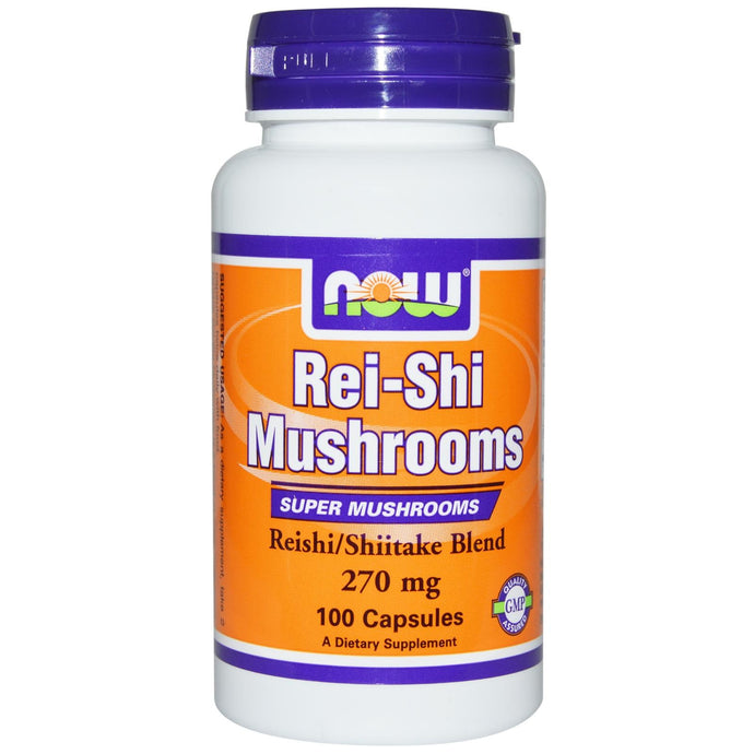 Now Foods Rei-Shi Mushrooms 270 mg 100 Capsules - Dietary Supplement