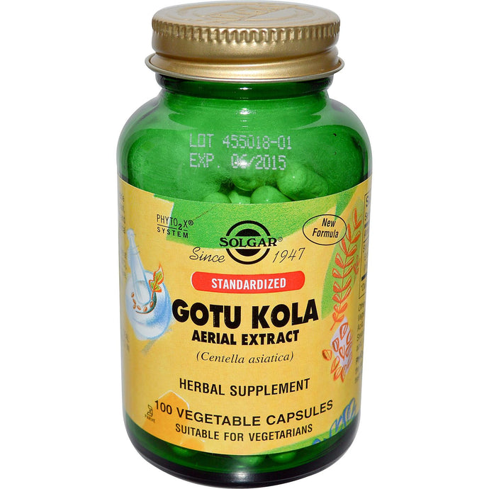 Solgar Gotu Kola Aerial Extract 100 Veggie Capsules