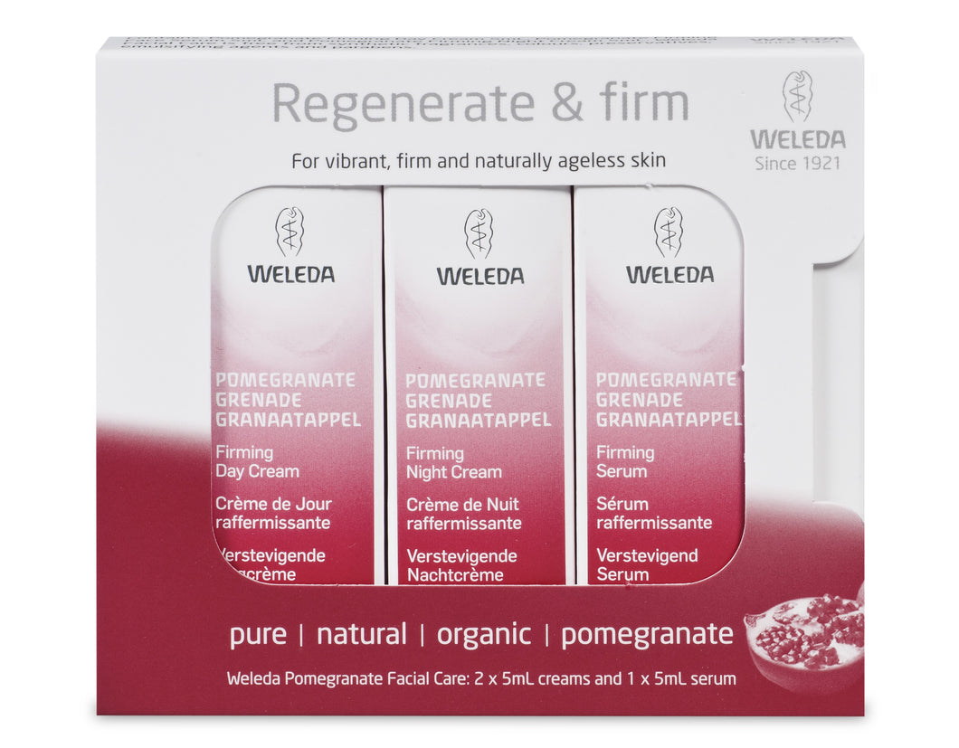 Weleda, Pomegranate, Firming Face Care, Starter Pack