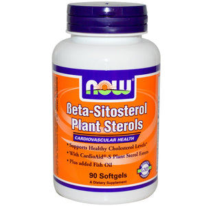 Now Foods, Beta-Sitosterol, Plant Sterols, 90 Softgels