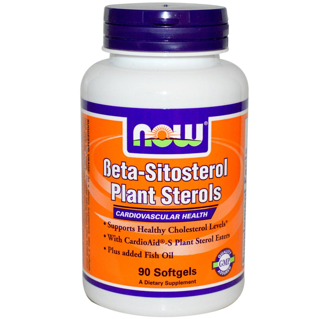 Now Foods, Beta-Sitosterol, Plant Sterols, 90 Softgels