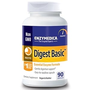 Enzymedica, Digest Basic, Essential Enzyme Formula, 90 Capsules