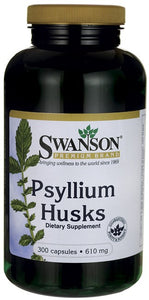 Swanson Premium Psyllium Husks 610 mg 300 Capsules