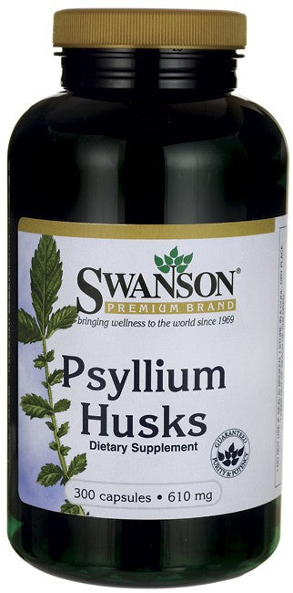 Swanson Premium Psyllium Husks 610 mg 300 Capsules