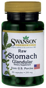 Swanson Premium Raw Stomach Glandular 250mg 60 Capsules