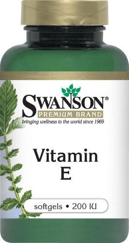 Swanson Premium Vitamin E 200 IU 60 Softgels