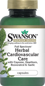 Swanson Premium Full-Spectrum Herbal Cardiovascular Care 30 Capsules