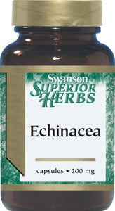 Swanson Superior Herbs Echinacea Extract Standardised 200mg 60 Capsules