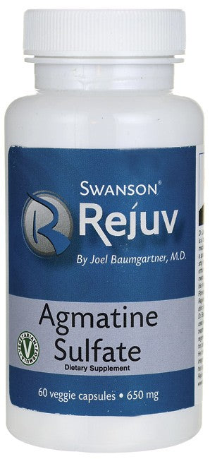 Swanson Rejuv Agmatine Sulfate 650mg 60 Veggie Capsules