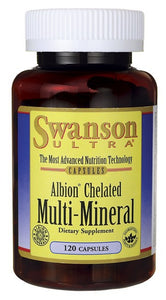 Swanson Ultra Albion Chelated Multi-Mineral Glycinate 120 Capsules