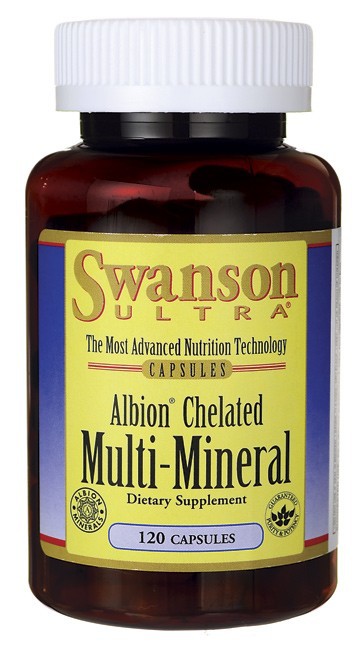 Swanson Ultra Albion Chelated Multi-Mineral Glycinate 120 Capsules