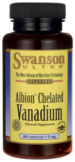 Swanson Ultra Albion Chelated Vanadium Glycinate 5mg 60 Capsules