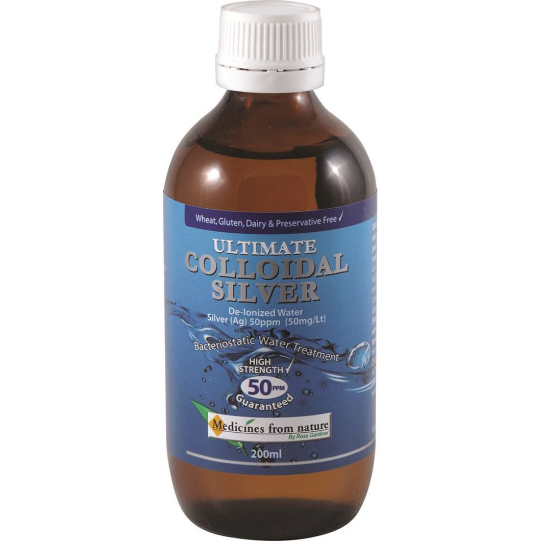 Medicines From Nature Ultimate Colloidal Silver 50Ppm 200ml