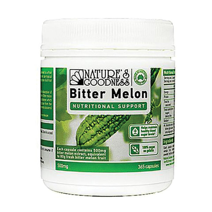 Nature'S Goodness Bitter Melon 500Mg 365 Capsules