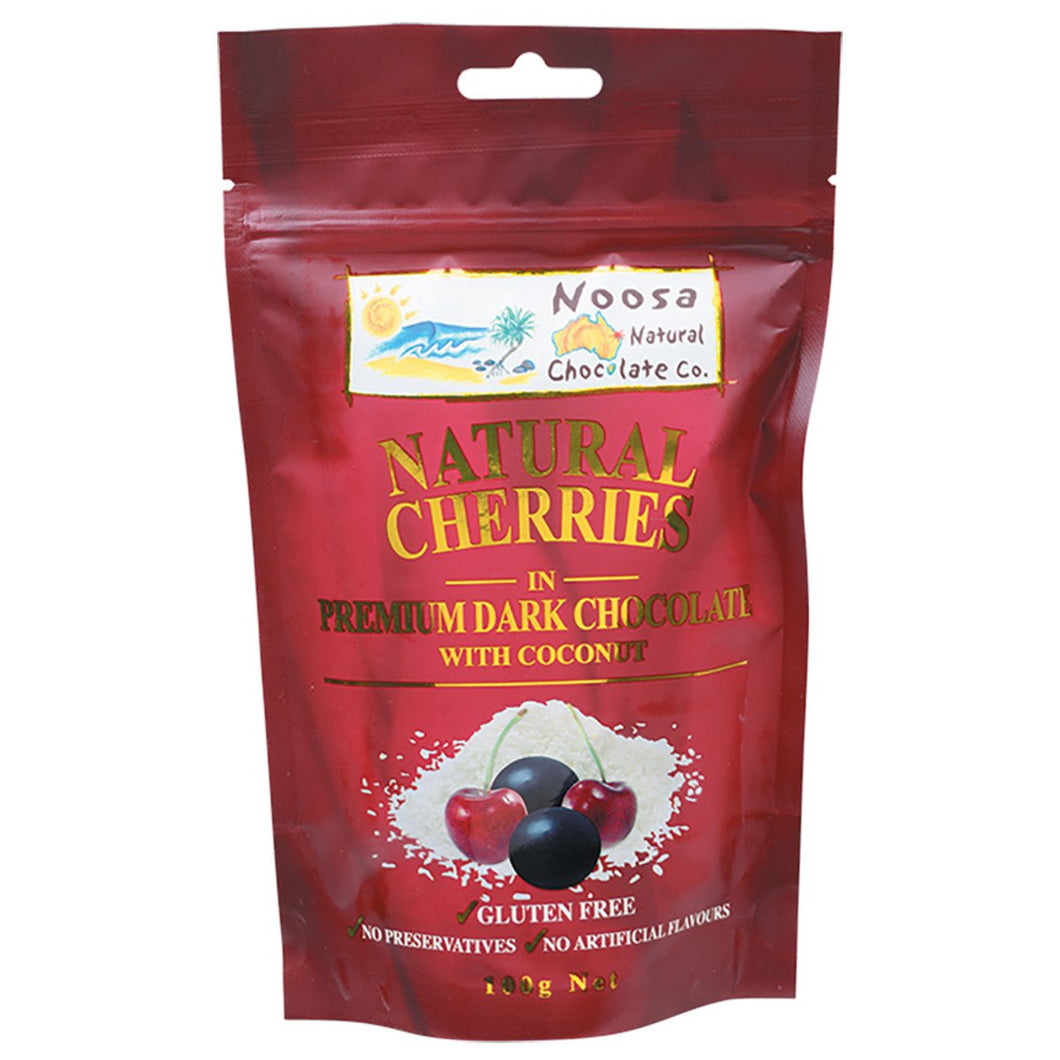 Noosa Natural Cherries Dark Chocolate With Coconut 100g