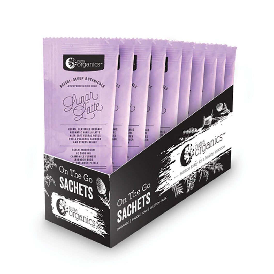 Nutra Organics Lunar Latte 6g Sachets x 20 Display