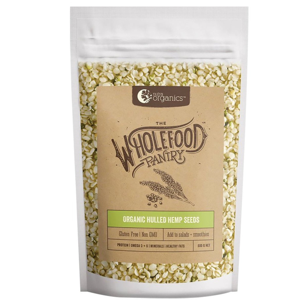 Nutra Organics The Wholefood Pantry Organic Hemp Seeds Hulled 800g