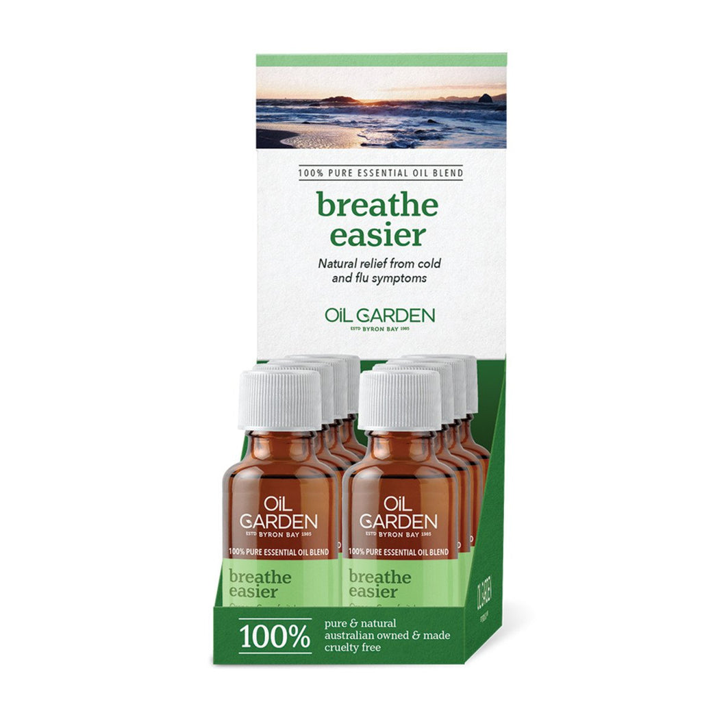 Oil Garden Essential Oil Blend Breathe Easier 25ml x 6 Display