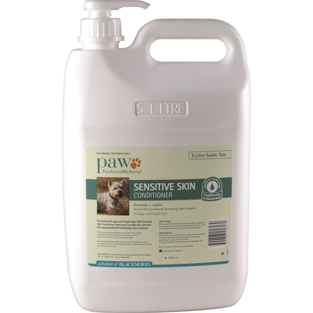 Paw Sensitive Skin Conditioner (Avocado & Jojoba) 5L Pump Dispenser