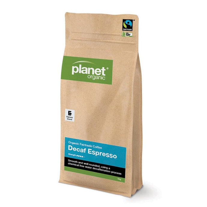 Planet Organic Coffee Espresso Decaf Espresso Ground 1Kg