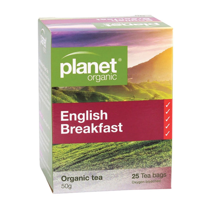 Planet Organic English Breakfast Tea x 25 Tea Bags