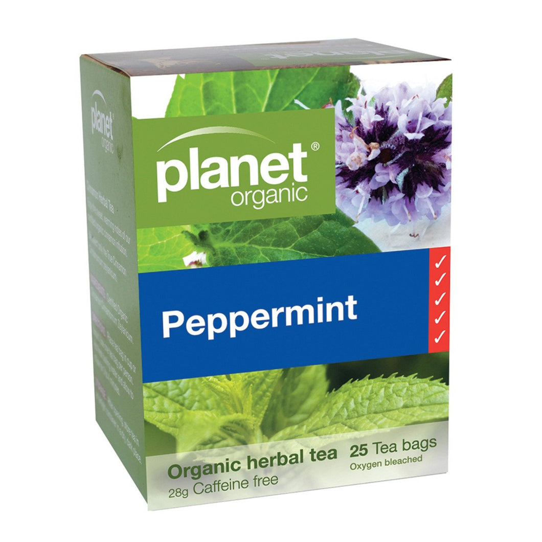 Planet Organic Peppermint Herbal Tea x 25 Tea Bags