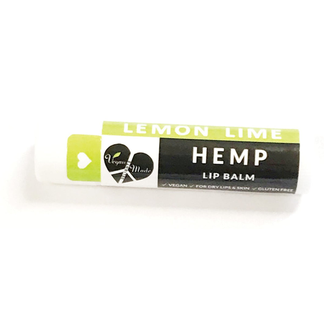 Vegan Made Delights Lip Balm Hemp Lemon Lime 4g