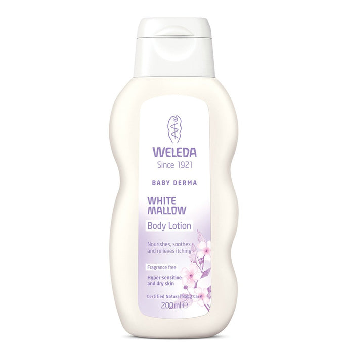 Weleda Baby Derma White Mallow Body Lotion Fragrance Free 200ml